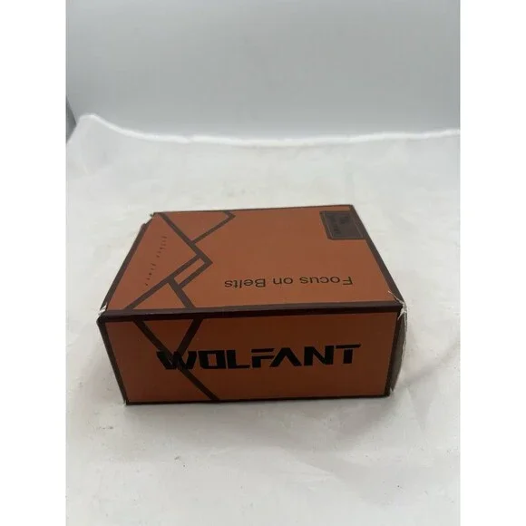 WOLFANT Men’s Brown Full Grain Italian Leather Belt 55” XL New In Box - Picture 9 of 14